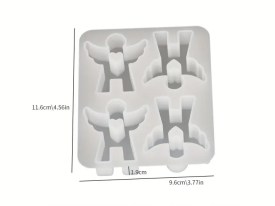 Molde silicona 4 conejos